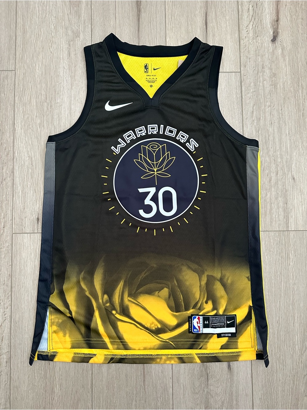 Warriors Curry Basketball Jersey Black